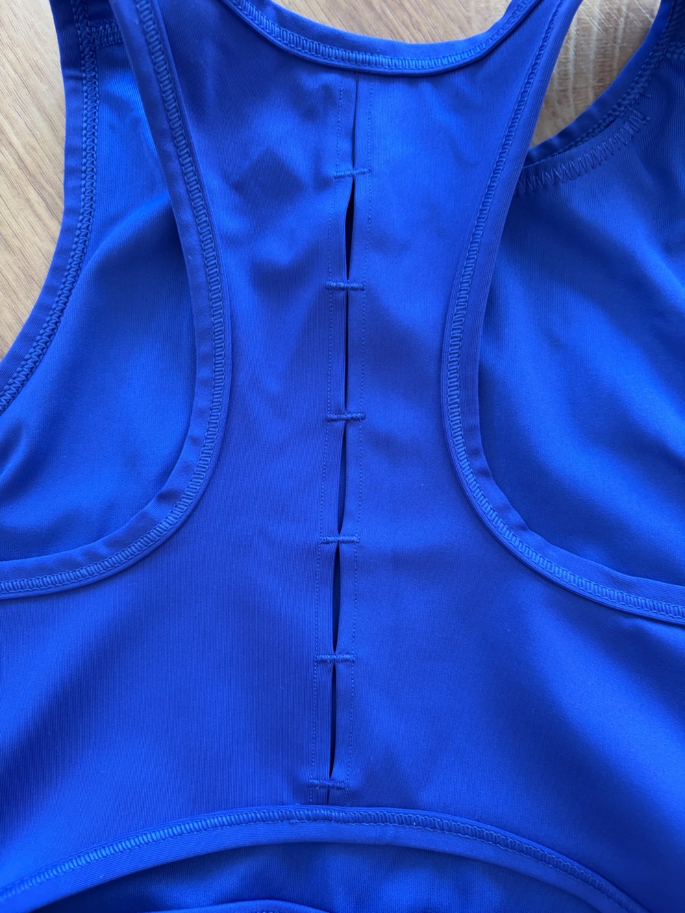Blue Racerback Sports Bra - Picture 3 of 3